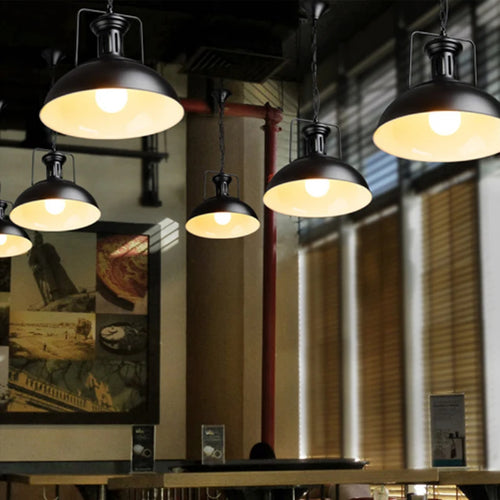 lampe suspendue vintage loft industrielle nordique veilleuse bar - vue 4 sur 26