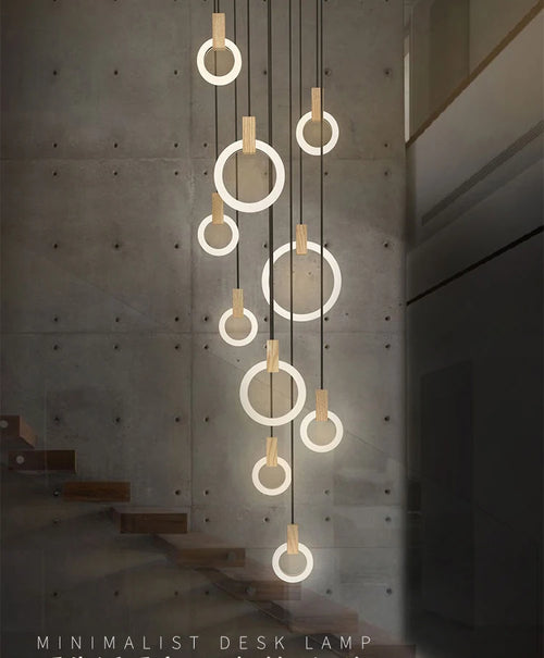 Modern minimalist creative pendant light for contemporary interiors - vue 4 sur 17