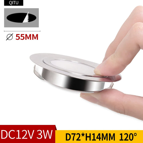 Stainless steel waterproof LED spotlight for outdoor and boat - vue 6 sur 8