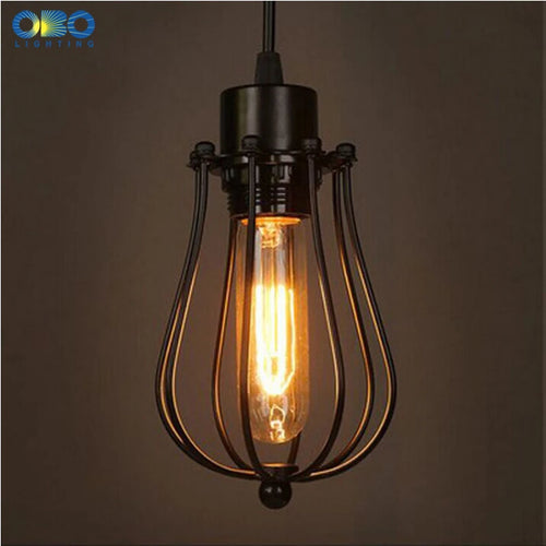 suspension vintage en métal noir pour éclairage intérieur