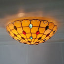 Factory Direct 16-inch The American Retro Ceiling Lamps Tiffany Stained Glass Art Of Living Room, Bedroom Balcony Lighting