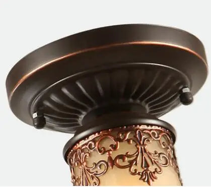 plafonnier Verre Vintage LED éclairage à la maison salon luminaires Luminaire lampara De Techo - vue 4 sur 6