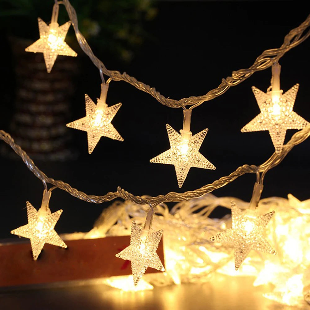 guirlande lumineuse étoile led pour Noël et fêtes - vue 2 sur 9