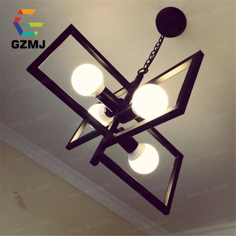 support de lampe suspension vintage industriel pour allée - vue 5 sur 8