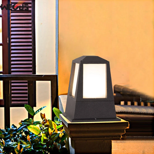 Waterproof column floor lamp for outdoor garden lighting - vue 7 sur 8