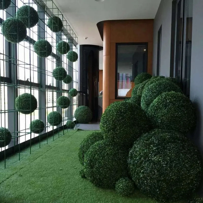 boule de buis artificielle décoration pour jardin mariage et fêtes - vue 6 sur 12