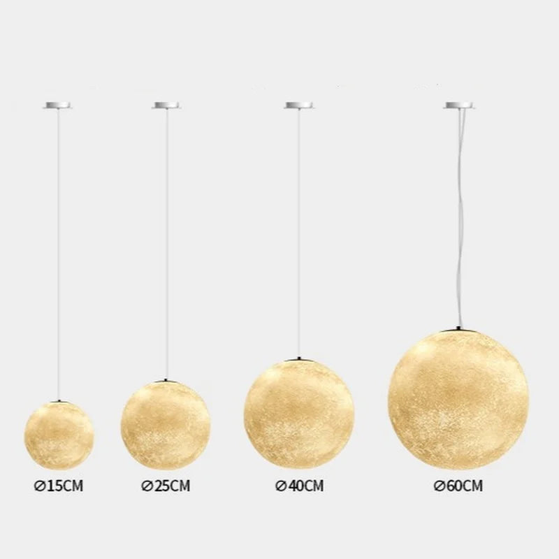 suspension créative en forme de lune pour une ambiance romantique - vue 6 sur 9