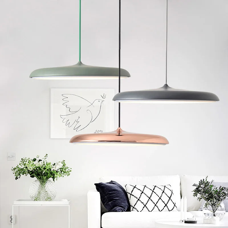 lampe suspendue led scandinave moderne design simple idéale pour bar - vue 5 sur 13