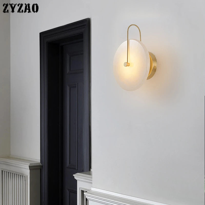 applique murale moderne en cuivre pour décoration intérieure à LED - vue 5 sur 6