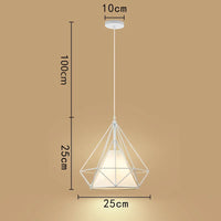 cage à oiseaux suspension lumières rétro minimaliste moderne