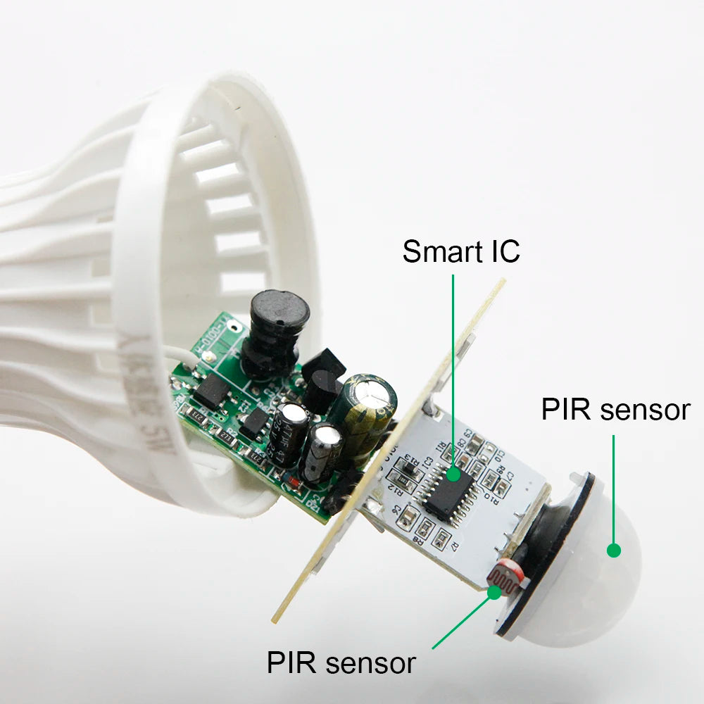 capteur de mouvement infrarouge avec lampe à led intelligente - vue 7 sur 6