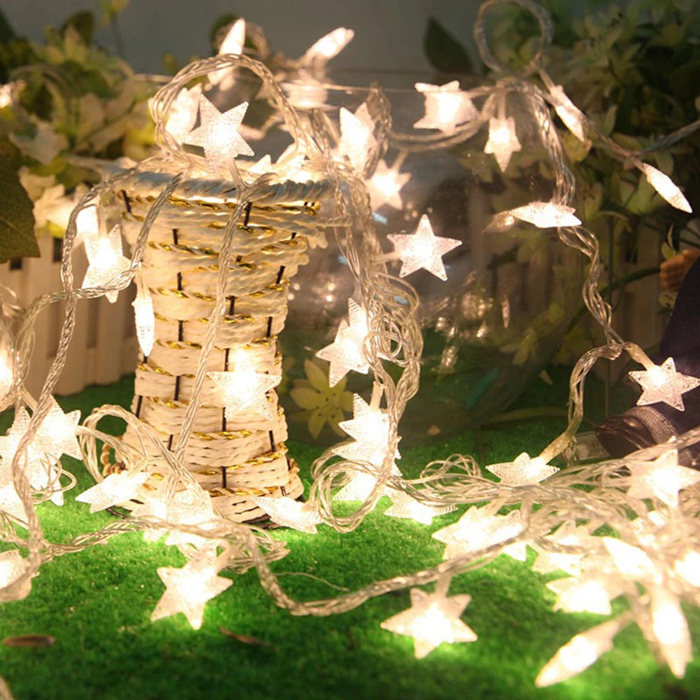 guirlande lumineuse étoile led pour Noël et fêtes - vue 3 sur 9