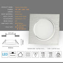 plafonnier led satiné encastré pour décoration éclairage maison