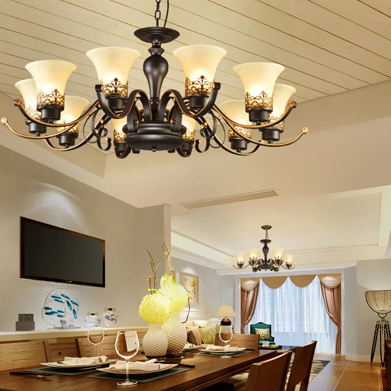 lustre de luxe moderne pour hôtel luminaire suspendu - vue 5 sur 6