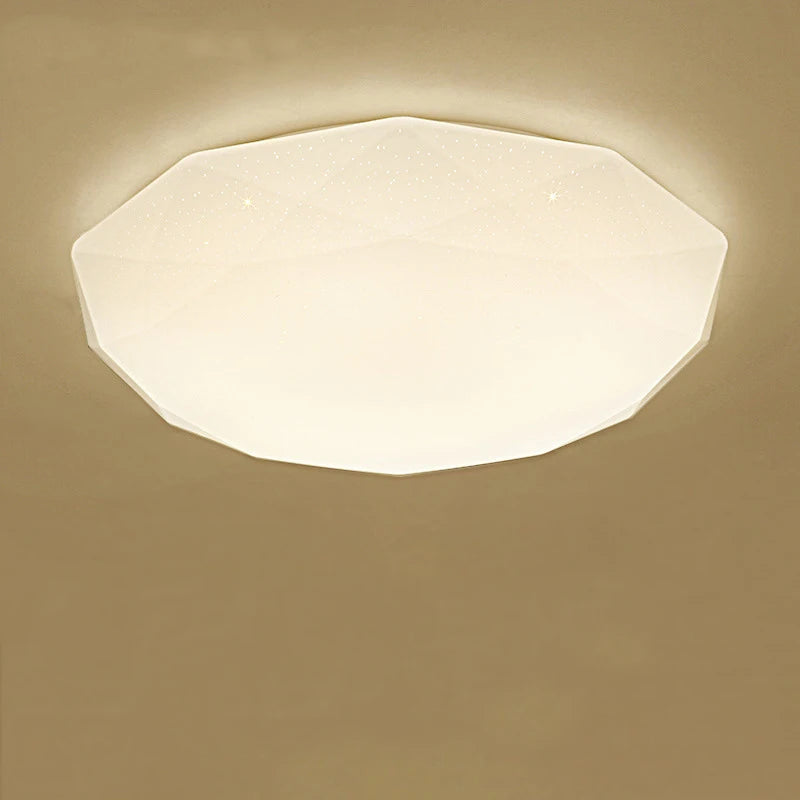 plafonnier nordique diamant étoile ciel leds acrylique moderne - vue 3 sur 6