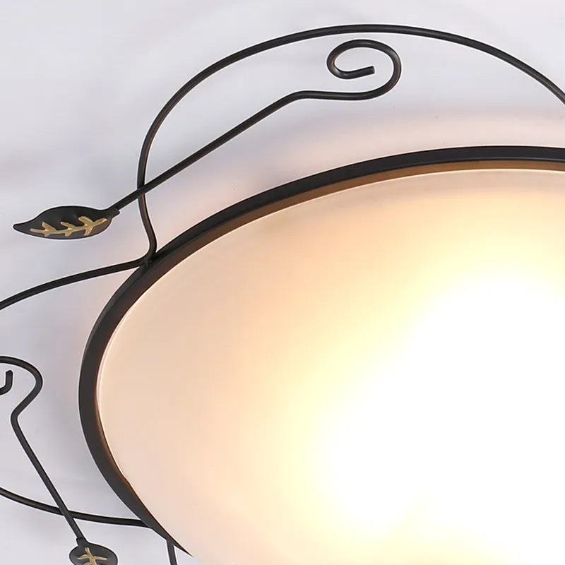 plafonnier moderne en verre style industriel pour éclairage décoratif