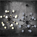 lustre industriel rétro led gzmj avec multiples têtes