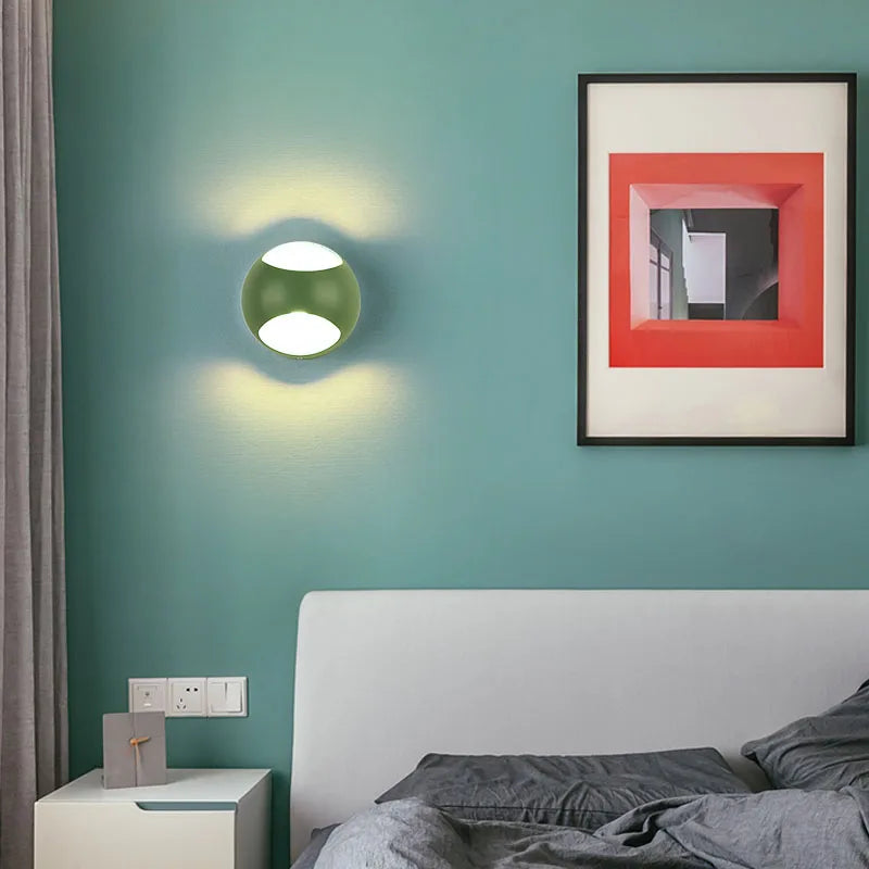 applique murale led modernes pour intérieur avec fond chromatique - vue 4 sur 12