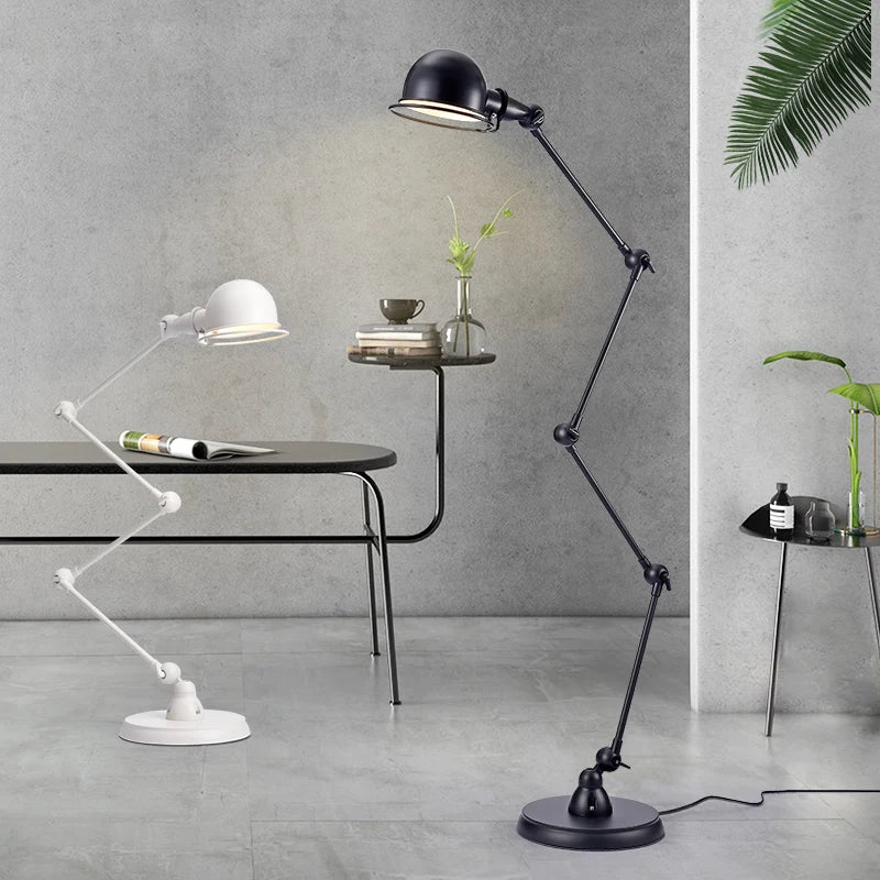 Nordic minimalist retro creative industrial contemporary floor lamp - vue 4 sur 6