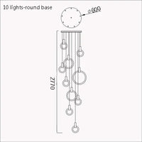 Modern minimalist creative pendant light for contemporary interiors