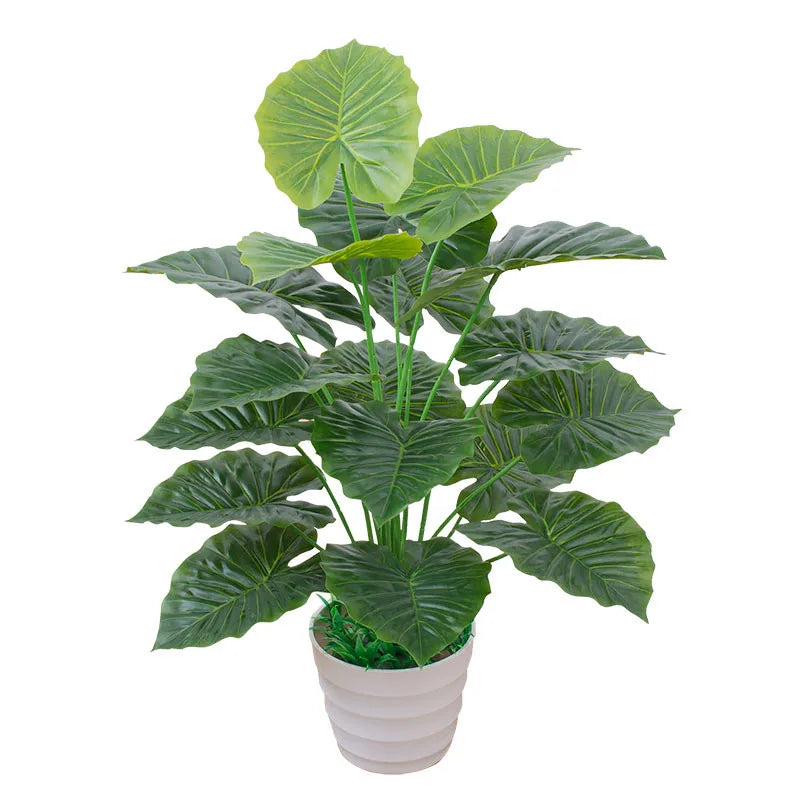 Plastic Monstera Tree for Desk Decoration, Fake Plant, Monstera, No Pot,Geen, Home Garden Decor, 60cm - vue 3 sur 11