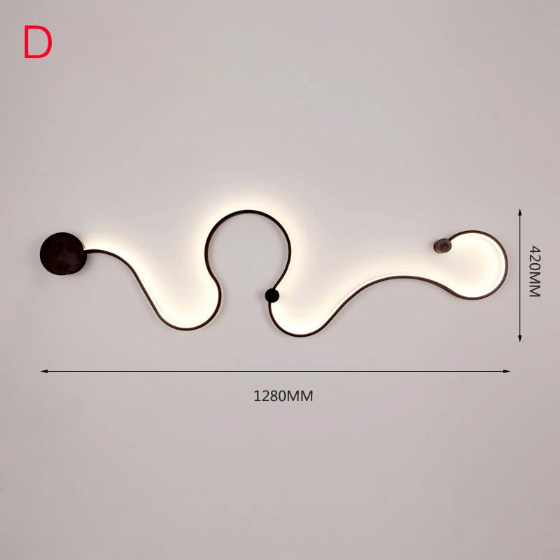 [YGFEEL] Applique murale LED Chambre moderne à côté de la lampe Étude Éclairage de lecture Applique murale Salon Décoration créative Appliques murales - vue 5 sur 14