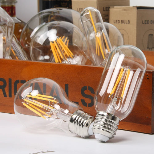 Retro vintage glass LED filament bulb - vue 4 sur 14