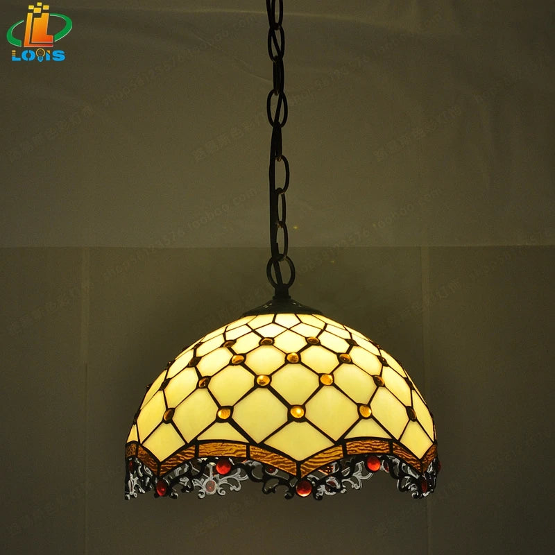 suspension en perles de cristal dragon européen design vintage élégant - vue 6 sur 6