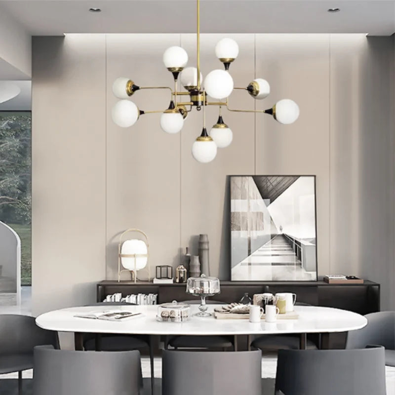 lustre stilnovo design créatif style postmoderne haricot magique - vue 6 sur 7