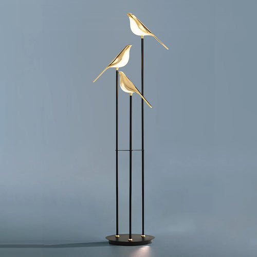 design lampe de table LED placage postmoderne or oiseau alliage acrylique lampe de bureau pour chambre étude salle salon lampadaire