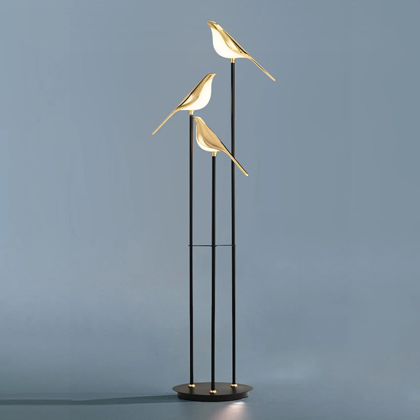 design lampe de table LED placage postmoderne or oiseau alliage acrylique lampe de bureau pour chambre étude salle salon lampadaire - vue 5 sur 10