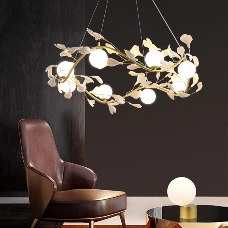 lustre nordique design pour décoration intérieure élégante et romantique - vue 6 sur 11