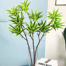 Large artificial lily branches with realistic foliage for decoration
