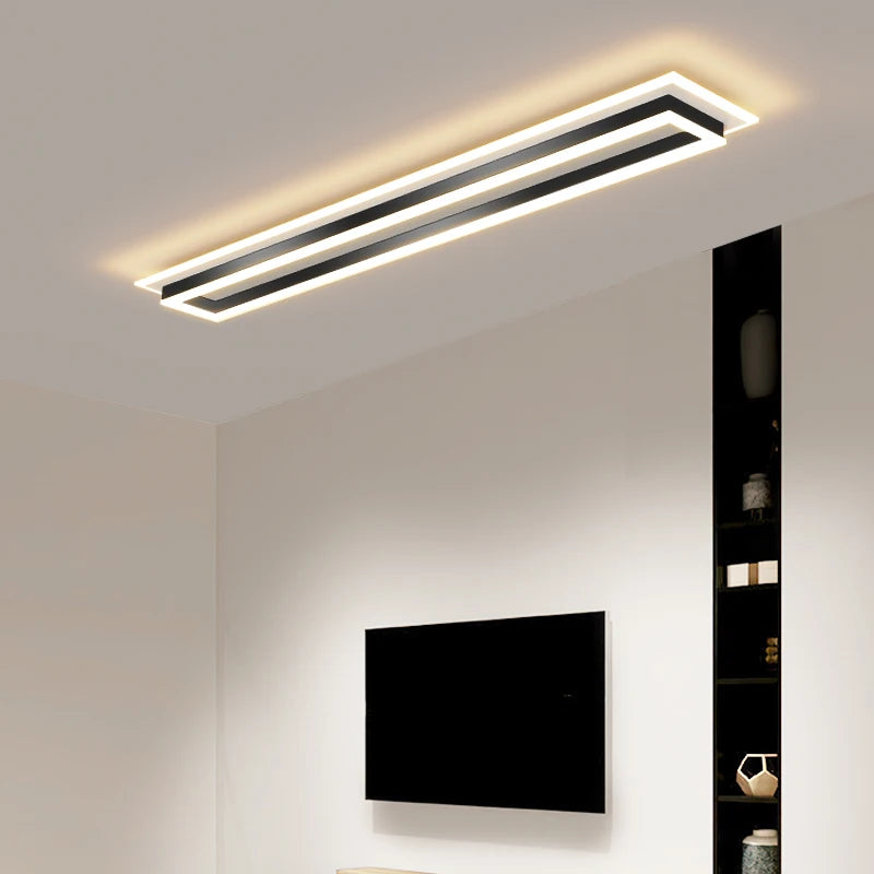 Modern nordic gold LED ceiling light decorative new collection - vue 6 sur 16