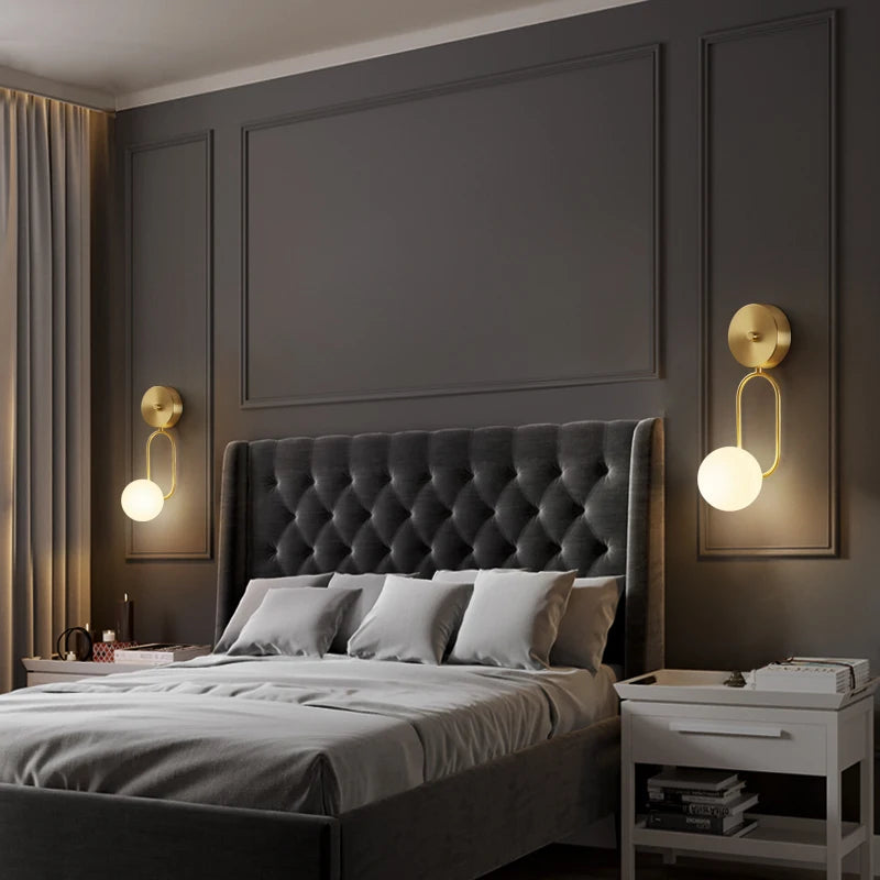 applique murale moderne en cuivre pour décoration intérieure élégante - vue 6 sur 9
