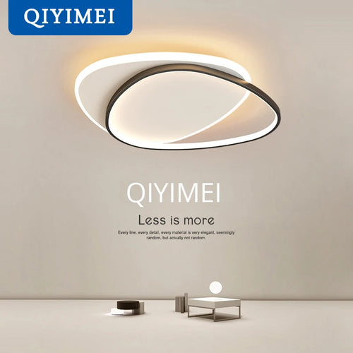lustre moderne à leds pour intérieur rond luminaria lampara