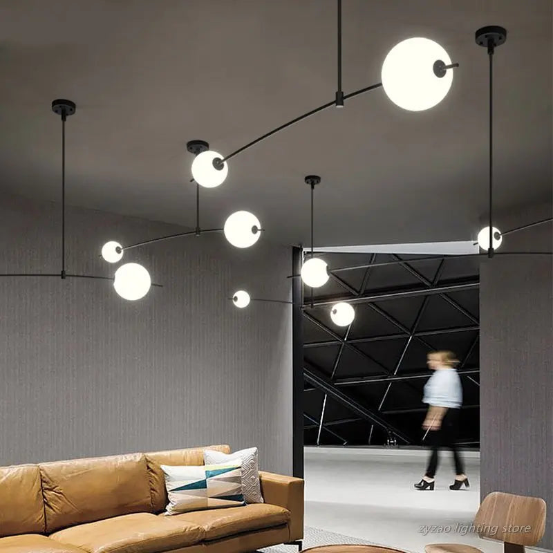 Minimalist Nordic designer pendant light for creative decor - vue 3 sur 7