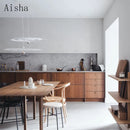 Minimalist iron pendant light for modern interior decor