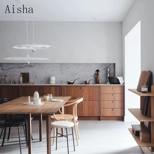 Minimalist iron pendant light for modern interior decor - vue 6 sur 7