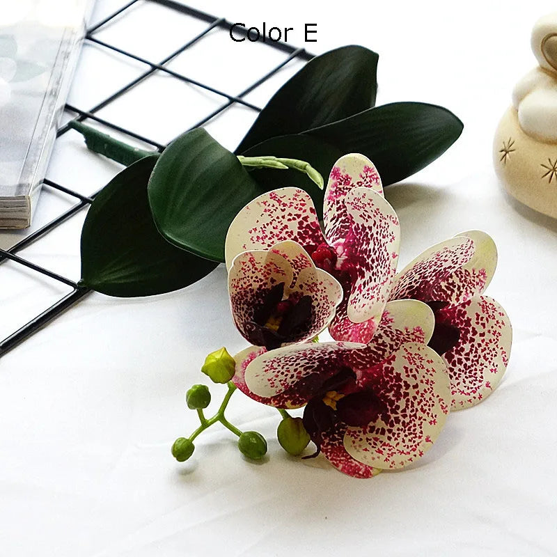 mini branche dorchidée artificielle pour décoration de mariage et domicile - vue 7 sur 13