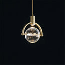 suspension LED en cristal design nordique luxueux