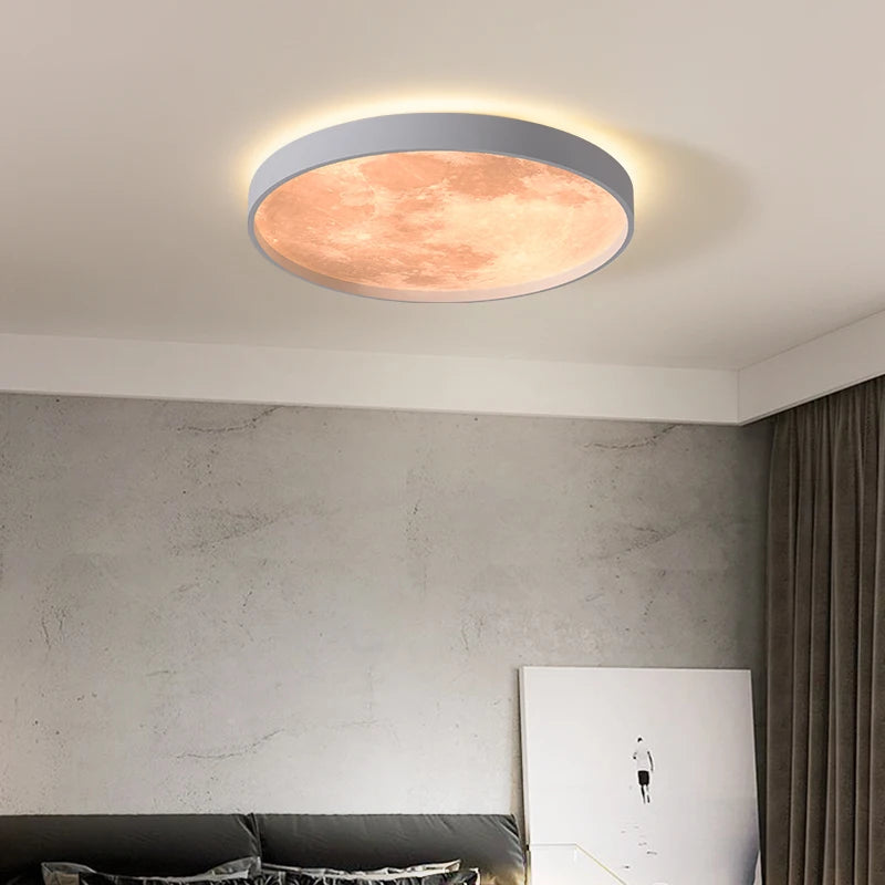 Plafonnier LED rond à nuages