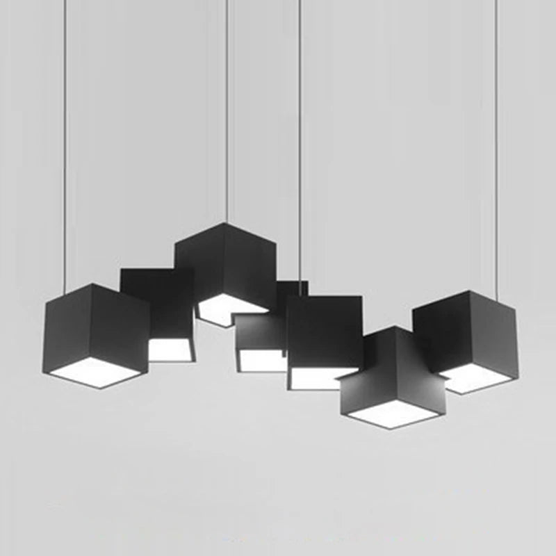 2024 Magic Cube Led Creative Pendant Light Ceilng Hanging Lamp for Dining Room Living Room Light Fixture Samsarah Lighting - vue 6 sur 10
