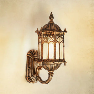 Vintage bronze outdoor waterproof wall light