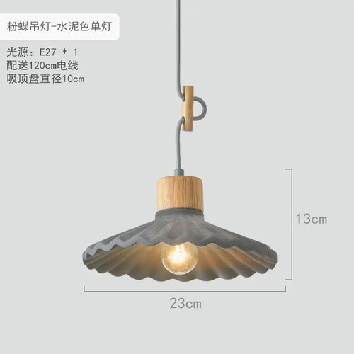 suspension simple moderne led en ciment nordique - vue 13 sur 16