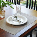 Serviette de table lot de six lin brodé