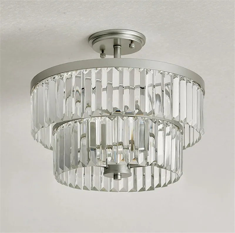 Modern luxury minimalist crystal ceiling light with creative elegant design - vue 4 sur 6