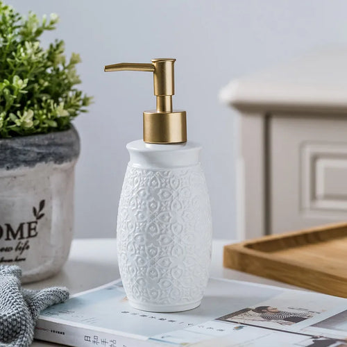 distributeurs de savon liquide en céramique pour salle de bain cadeau - vue 5 sur 11