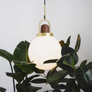 Nordic glass pendant light in minimalist style for modern interiors