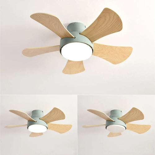 Ventilateur silencieux DC plafonnier ventilateurs de Loft avec lumière LED et lampes modernes à distance pour salon ventilateur de Hall lumières éclairage en bois - vue 10 sur 9